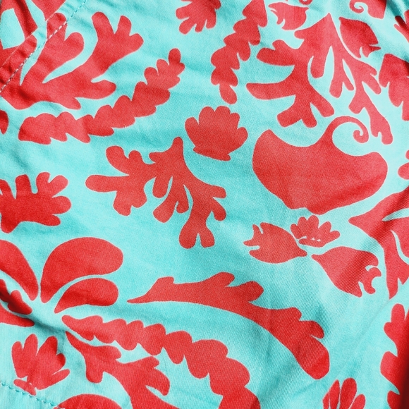 Lilly Pulitzer The Callhan Short Blue and Orange Print - Picture 3 of 5